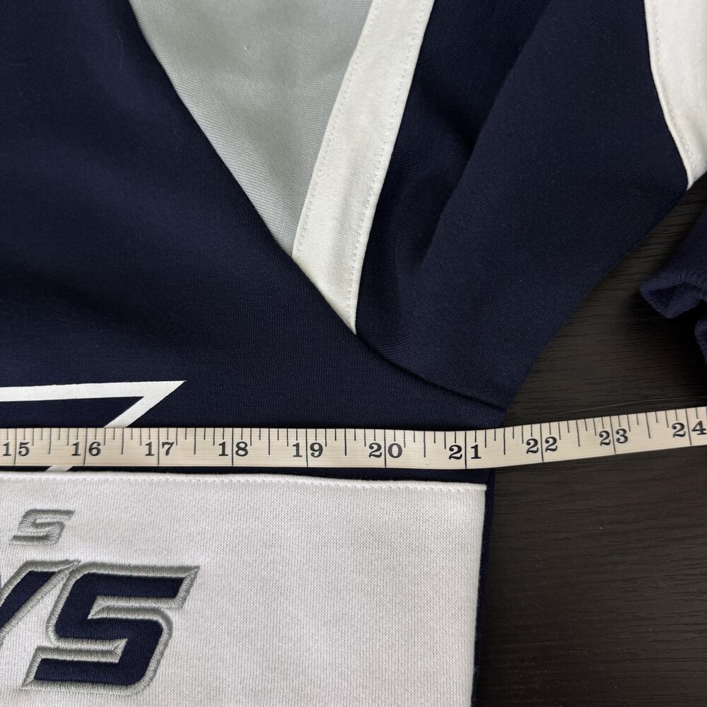 Dallas Cowboys Sweater Men Small Starter NFL Crewneck Fleece Pullover Sweatshirt - Picture 9 of 12